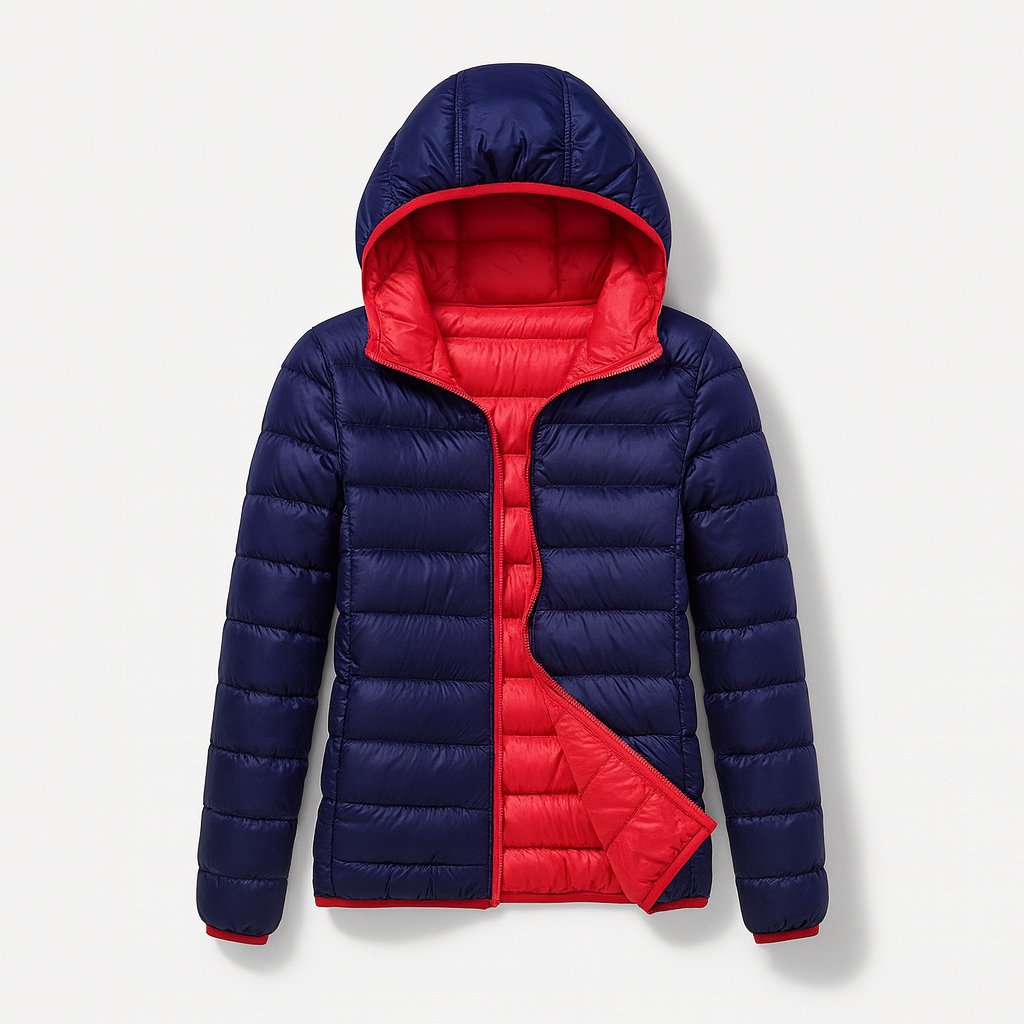 Dame Hættejakke Vinterstil 8