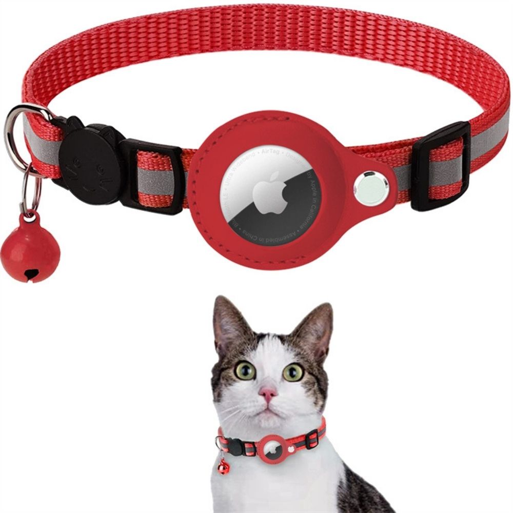 Katte GPS-halsbånd med reflekterende design 9