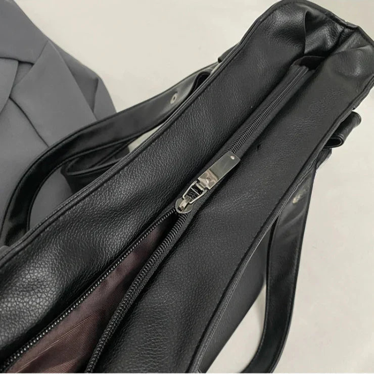 Kvinders Stor Håndtaske Med Aftagelig Skulderrem 8