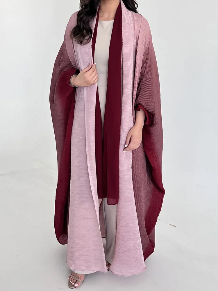 Plisseret trenchcoat med gradient til kvinder