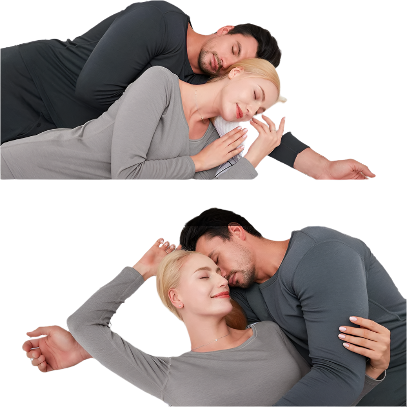 Par Krammekudde Hvid Ergonomisk Memory Skum Komfortabel Design-1