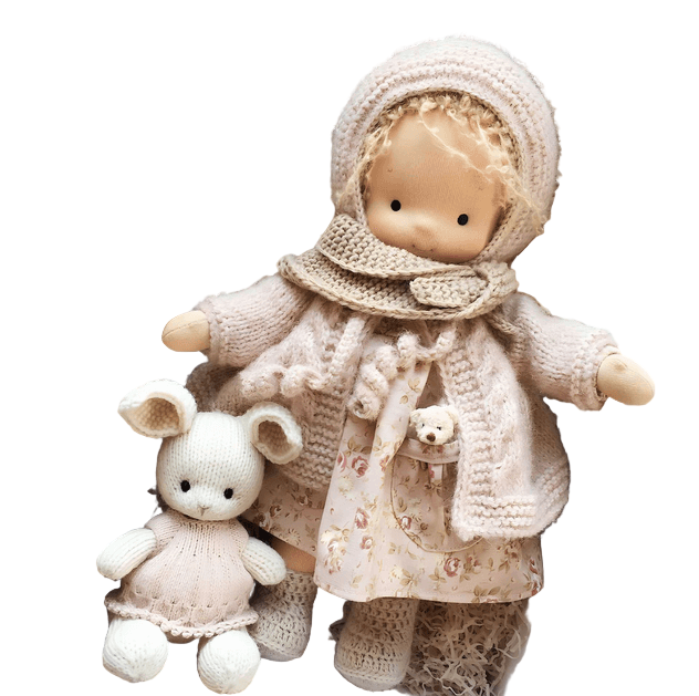 Børns Håndlavet Dukke Blød 0