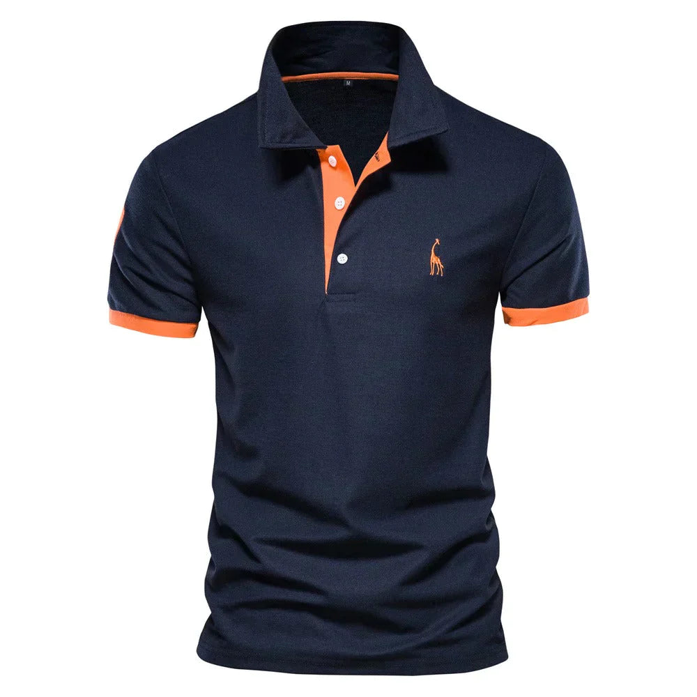 Polo Shirt Mænd Klassisk Design 100% Bomuld-1