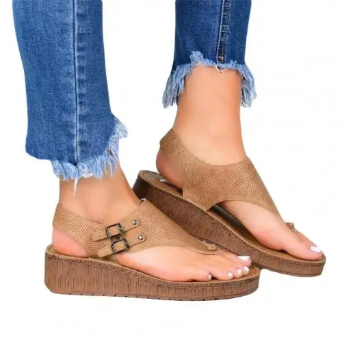 Ortopædiske sandaler til kvinder med åben tå
