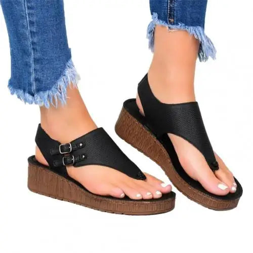 Ortopædiske sandaler til kvinder med åben tå