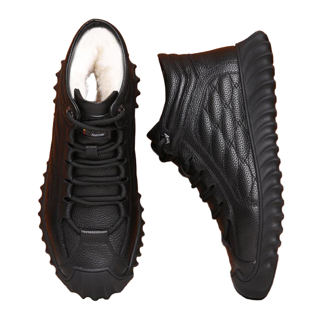 Herre Vinter Sko i Læder 0