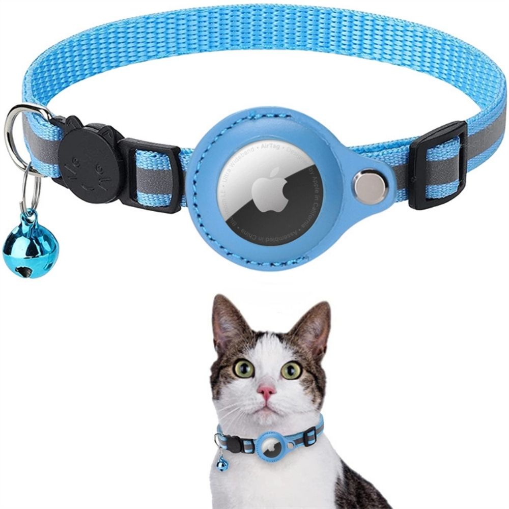 Katte GPS-halsbånd med reflekterende design 6