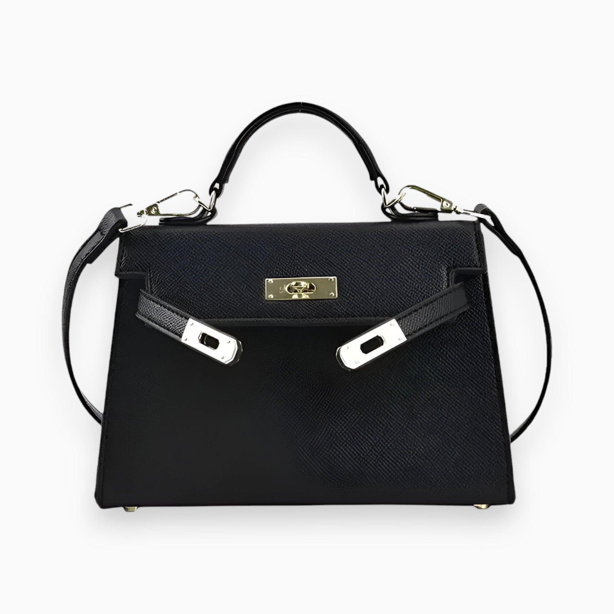 Kvinders Håndtaske Stram Geometrisk Med Metal Lukning 0