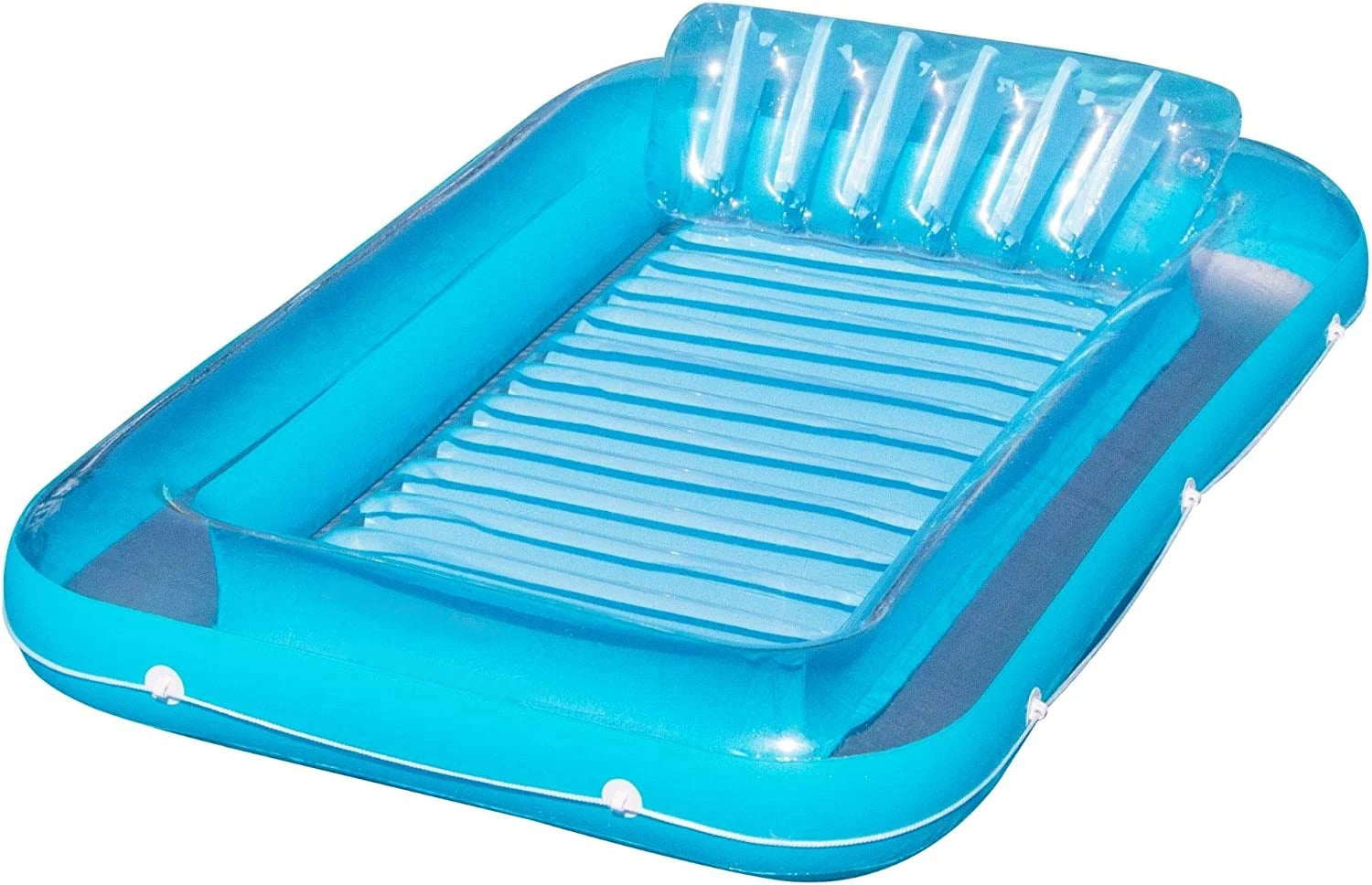 Opblaasbar Liggestol Udendørs med Aftageligt Hovedpude og Kopholdere, PVC Materiale 0