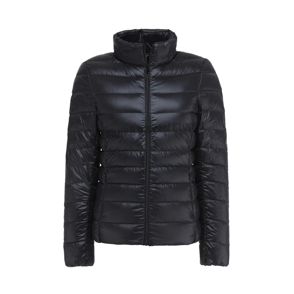 Ultralet pufferjakke til kvinder