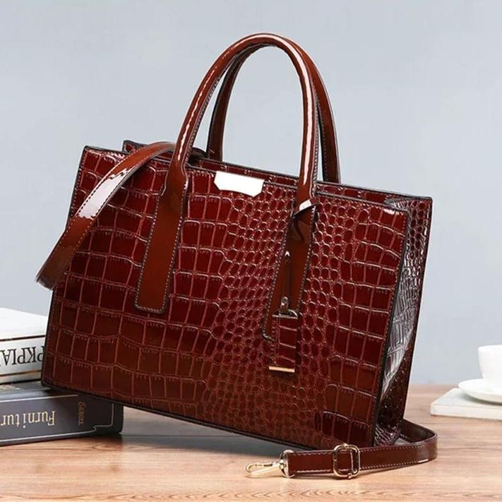 Krokodilleprint mulepose