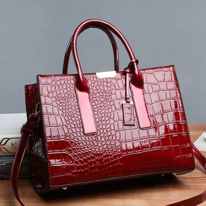 Krokodilleprint mulepose